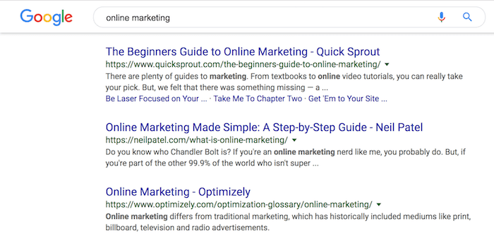 online marketing rankings